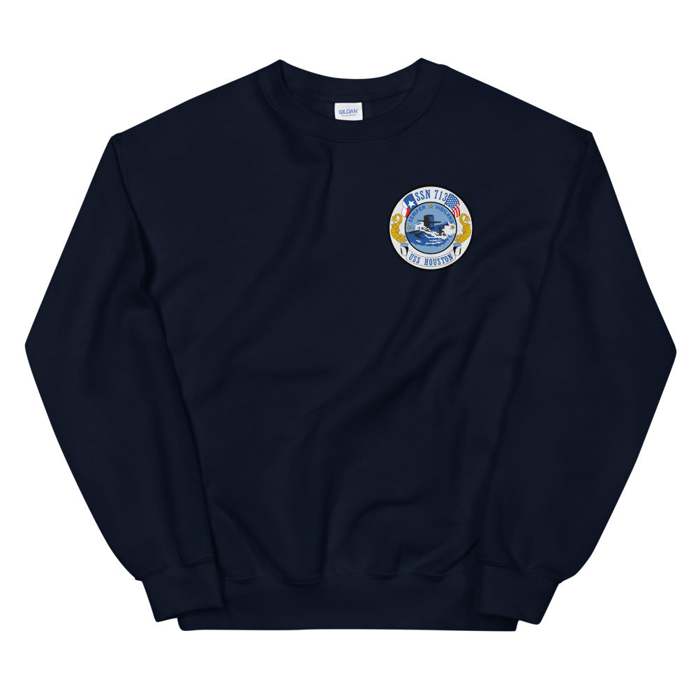 USS Houston (SSN-713) Ship's Crest Sweatshirt