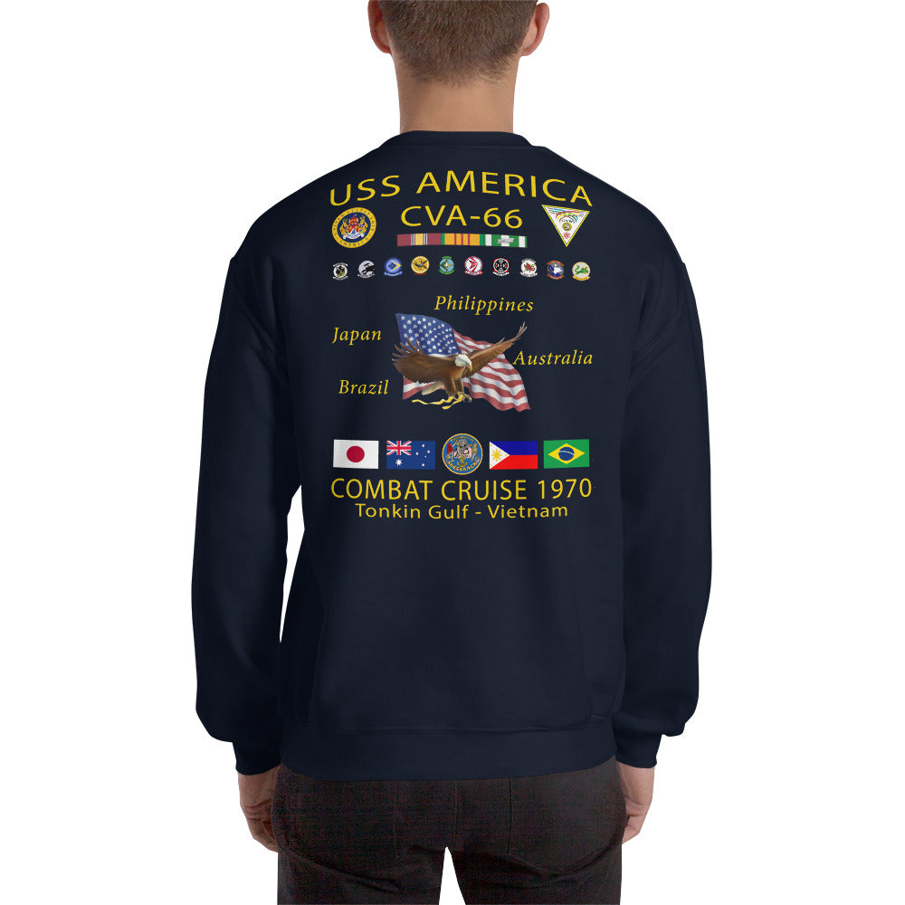 USS America (CVA-66) 1970 Cruise Sweatshirt