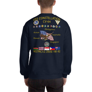USS Constellation (CV-64) 1981-82 Cruise Sweatshirt