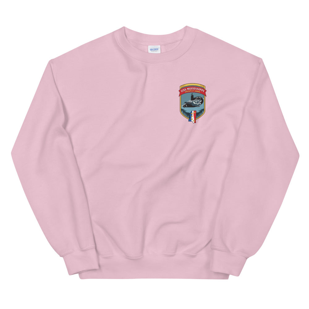 USS Mississippi (SSN-782) Ship's Crest Sweatshirt