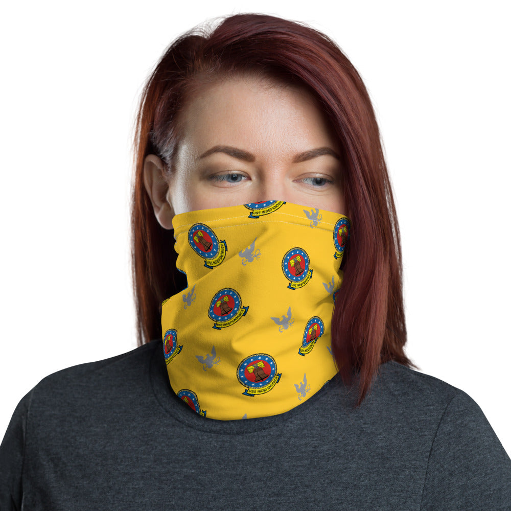 USS Independence (CV-62) w/ Eagle Neck Gaiter - Gold