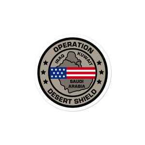 Operation Desert Shield Vinyl Sticker
