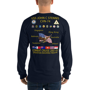 USS John C. Stennis (CVN-74) 2001-02 Long Sleeve Cruise Shirt