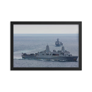 USS San Antonio (LPD-17) Framed Ship Photo