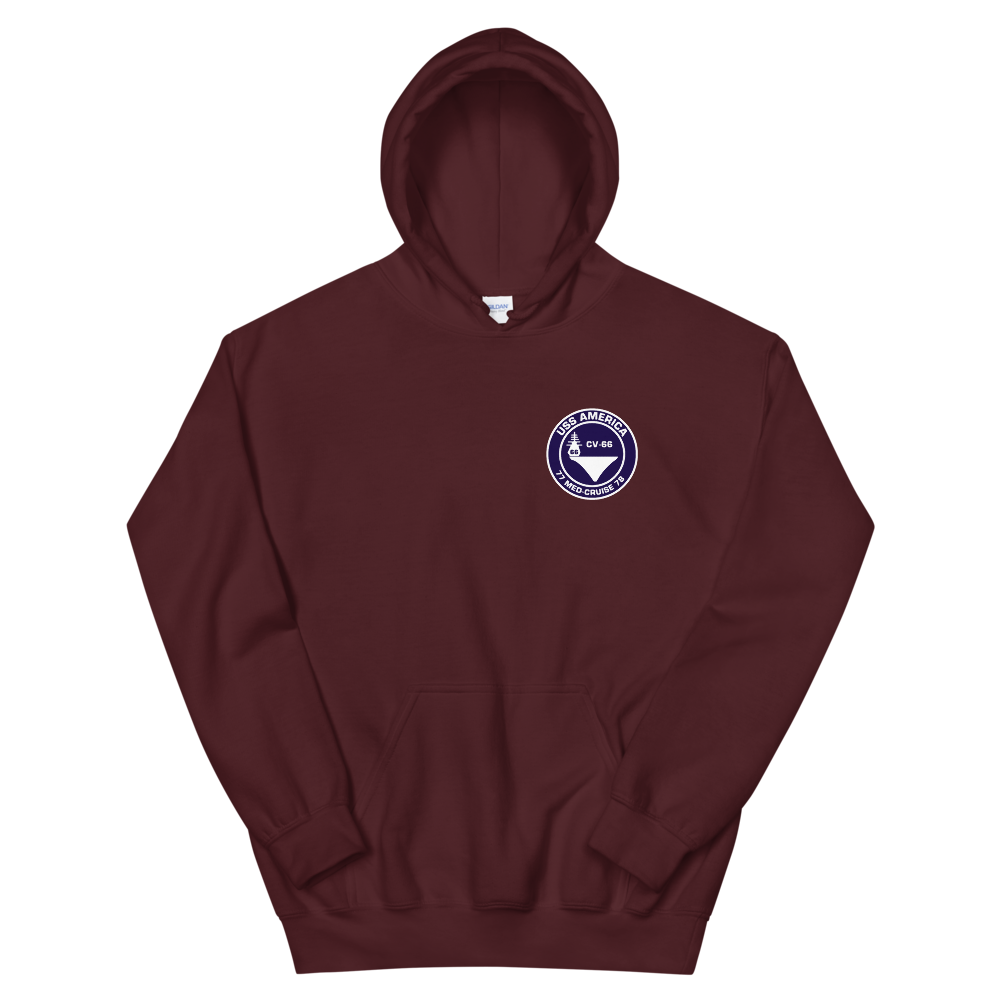 USS America (CV-66) 1977-78 Med Cruise Hoodie