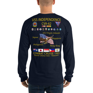 USS Independence (CVA-62) 1965 Long Sleeve Cruise Shirt