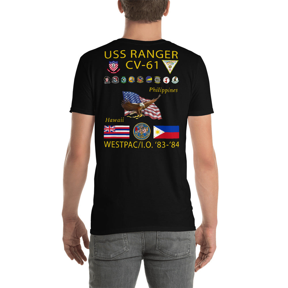 USS Ranger (CV-61) 1983-84 Cruise Shirt