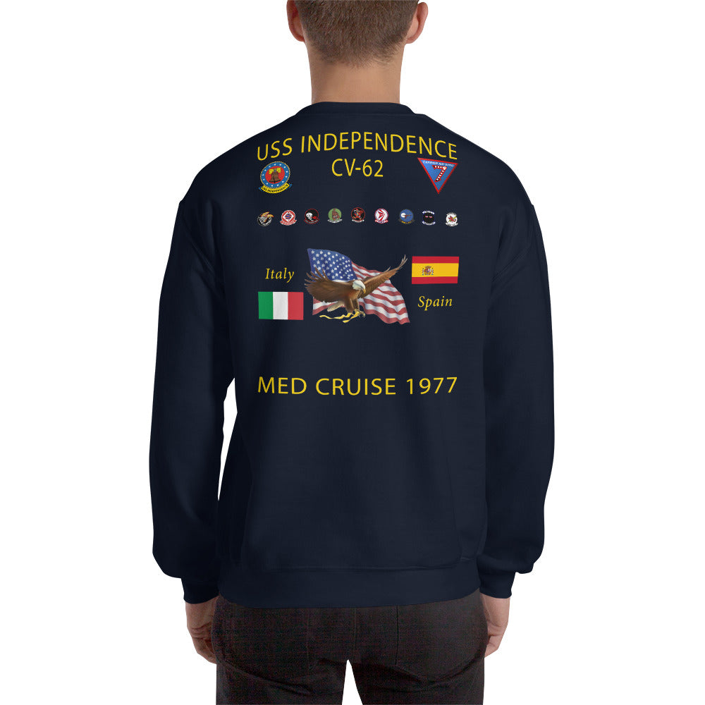 USS Independence (CV-62) 1977 Cruise Sweatshirt