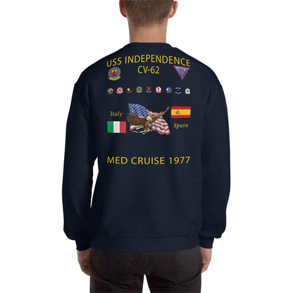 USS Independence (CV-62) 1977 Cruise Sweatshirt
