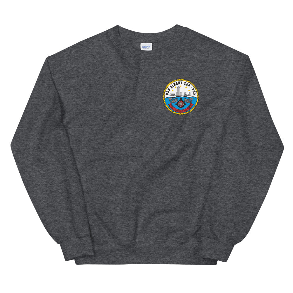 USS Albany (SSN-753) Ship's Crest Sweatshirt