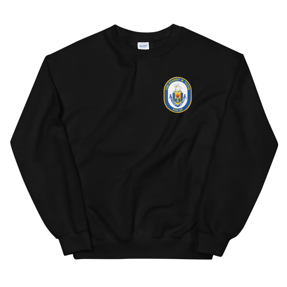 USS Rodney M. Davis (FFG-60) Ship's Crest Sweatshirt