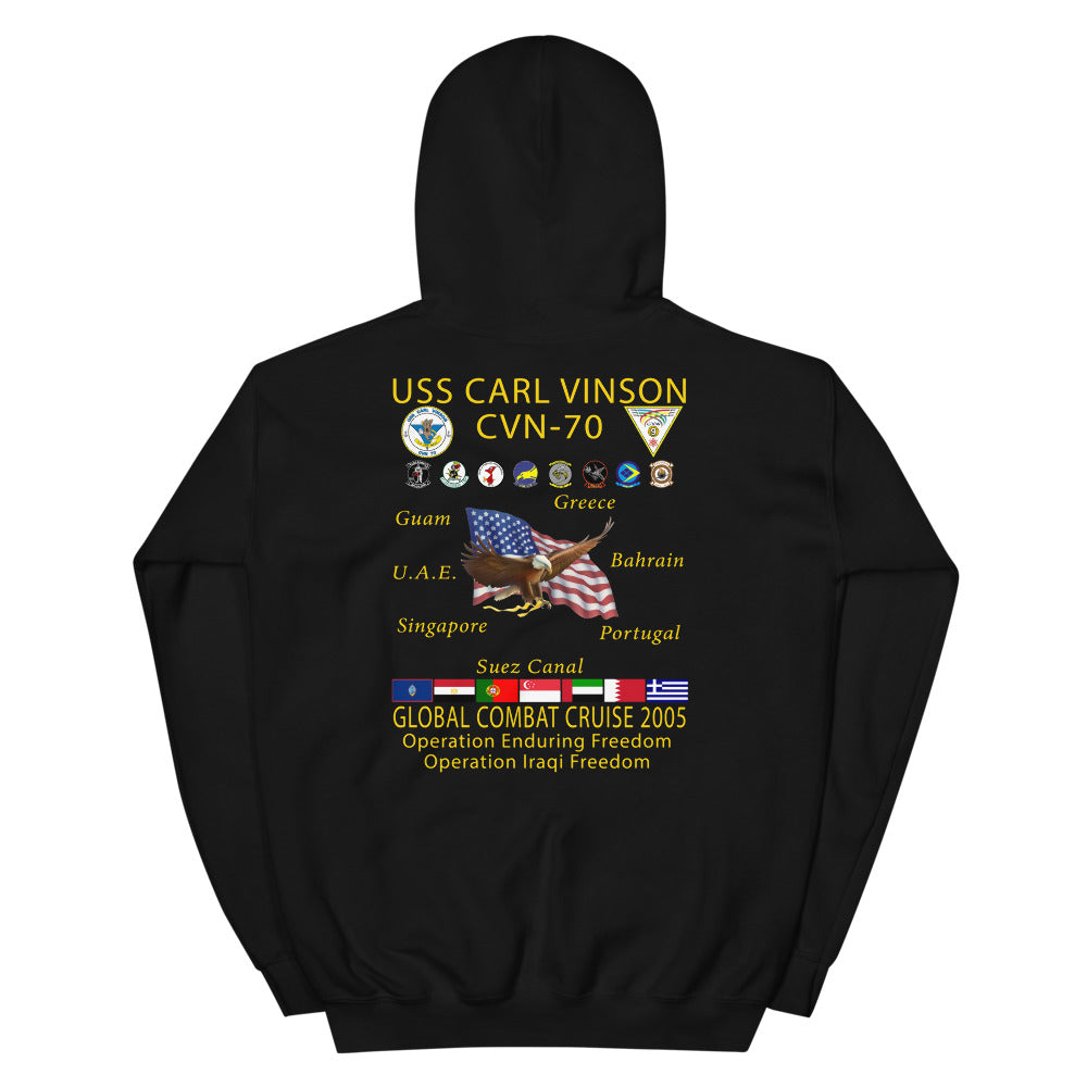 USS Carl Vinson (CVN-70) 2005 Cruise Hoodie