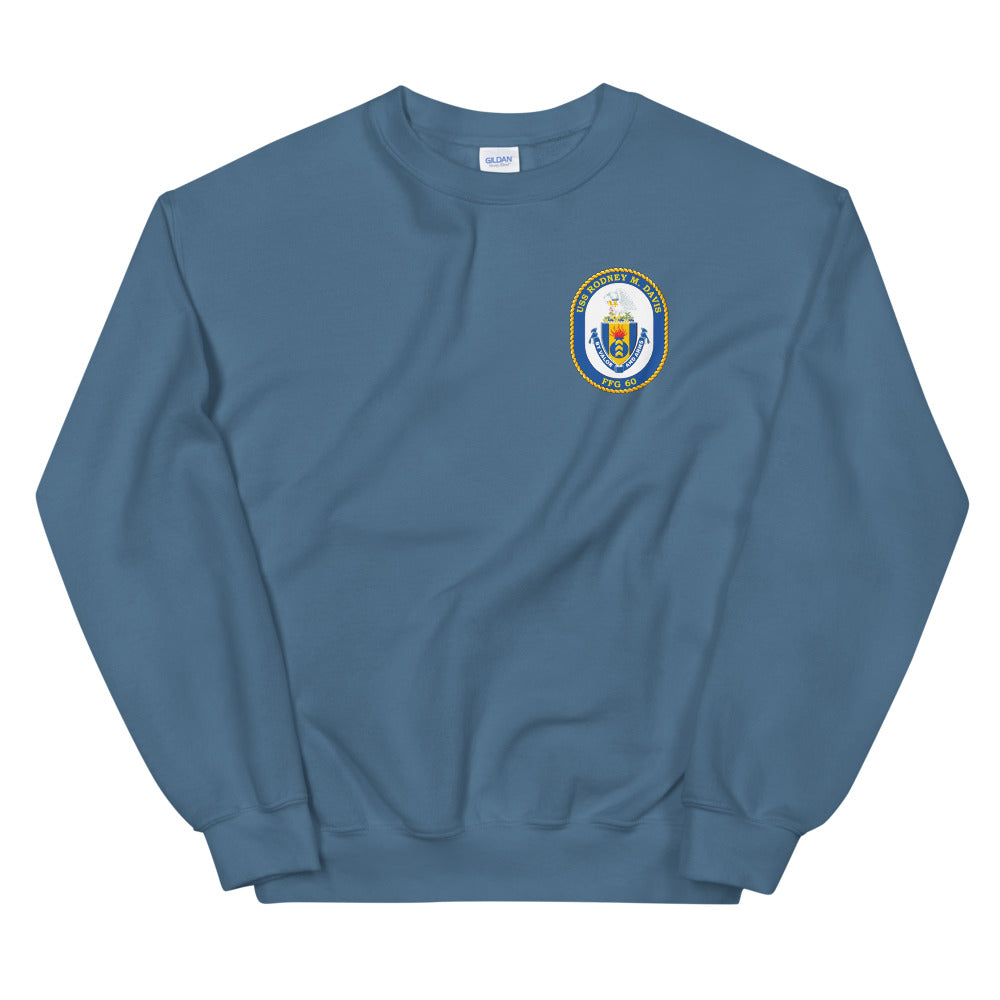 USS Rodney M. Davis (FFG-60) Ship's Crest Sweatshirt