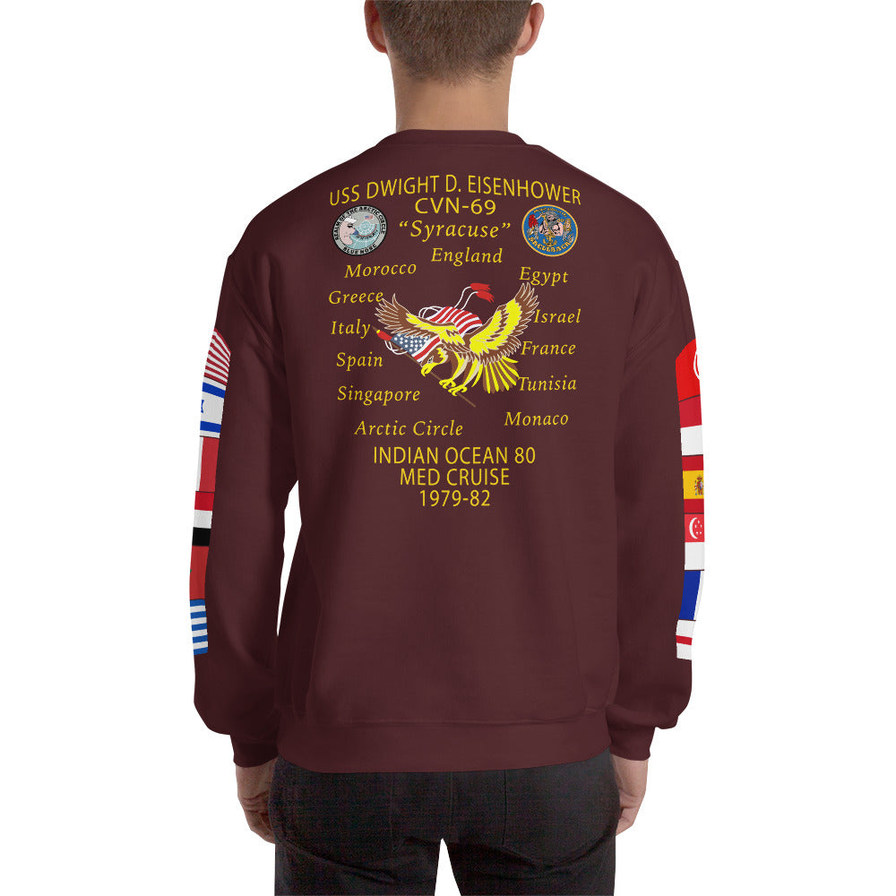 IKE CUSTOM w/FLAGS - E HUGHES - Sweatshirt