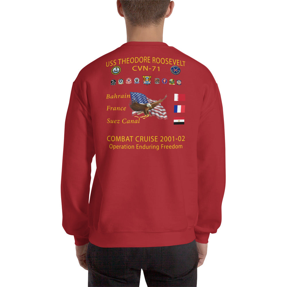 USS Theodore Roosevelt (CVN-71) 2001-02 Cruise Sweatshirt