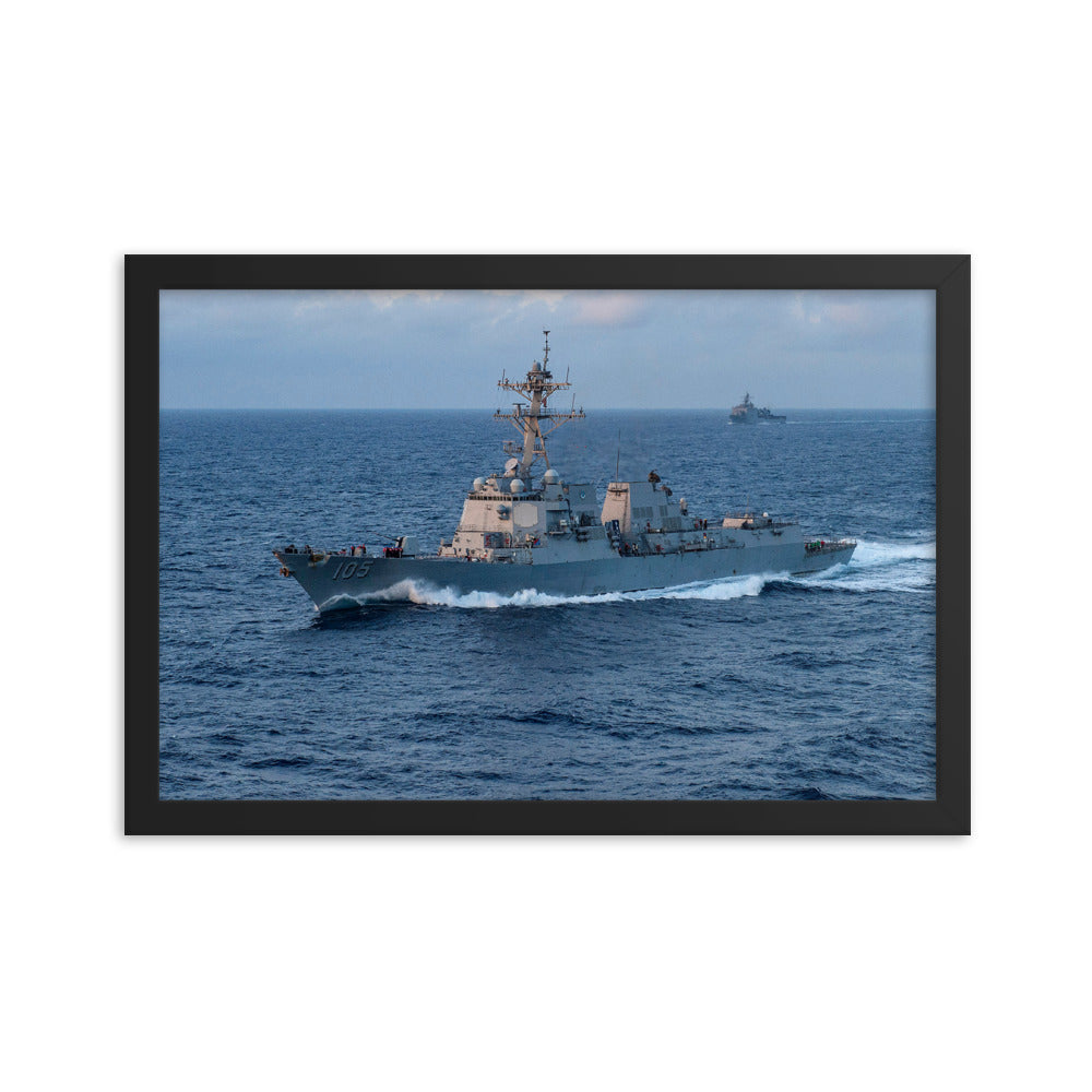 USS Dewey (DDG-105) Framed Ship Photo