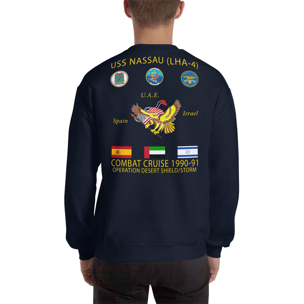 USS Nassau (LHA-4) 1990-91 Cruise Sweatshirt