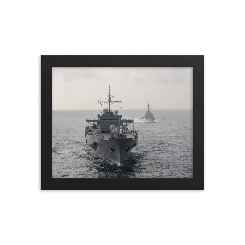 USS Blue Ridge (LCC-19) Framed Ship Photo