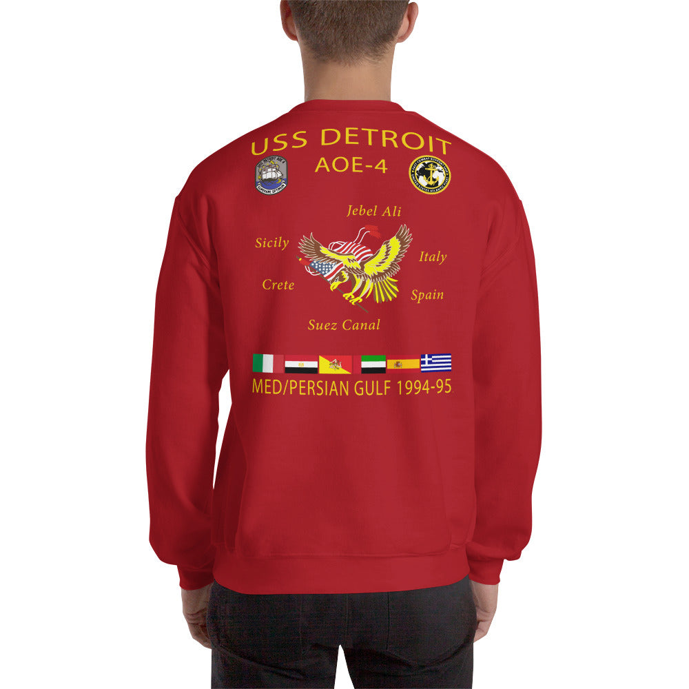 USS Detroit (AOE-4) 1994-95 Cruise Sweatshirt