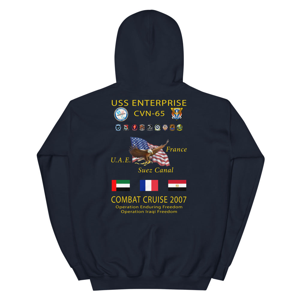 USS Enterprise (CVN-65) 2007 Cruise Hoodie