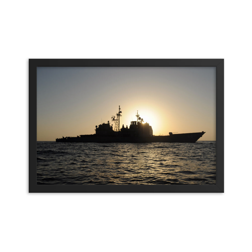 USS Anzio (CG-68) Framed Ship Photo