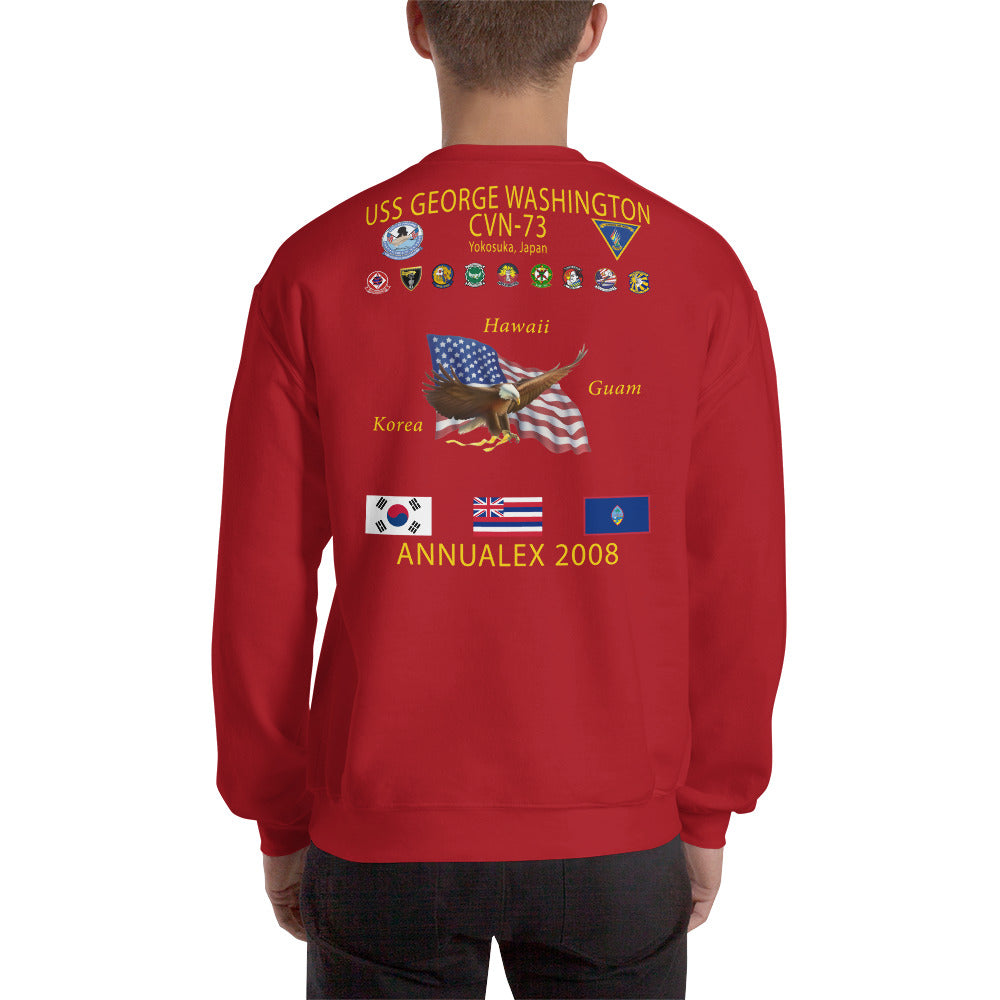 USS George Washington (CVN-73) 2008 ANNUAL EX Cruise Sweatshirt