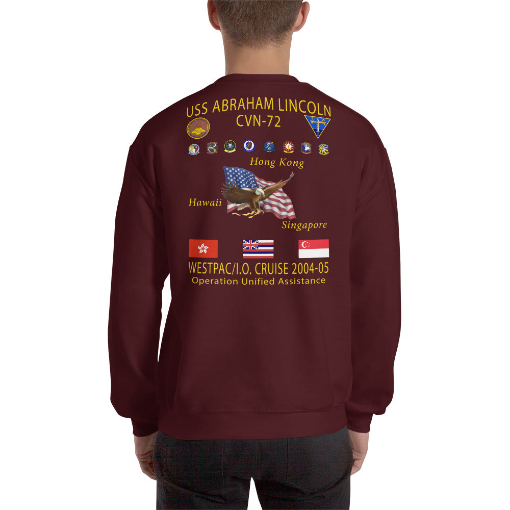 USS Abraham Lincoln (CVN-72) 2004-05 Cruise Sweatshirt