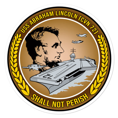 USS Abraham Lincoln (CVN-72) Ship's Crest Vinyl Sticker
