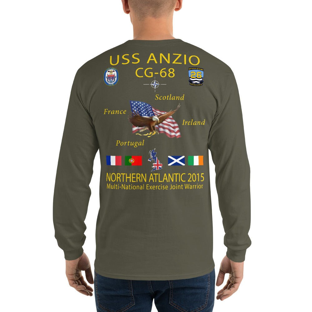USS Anzio (CG-68) 2015 Long Sleeve Cruise Shirt