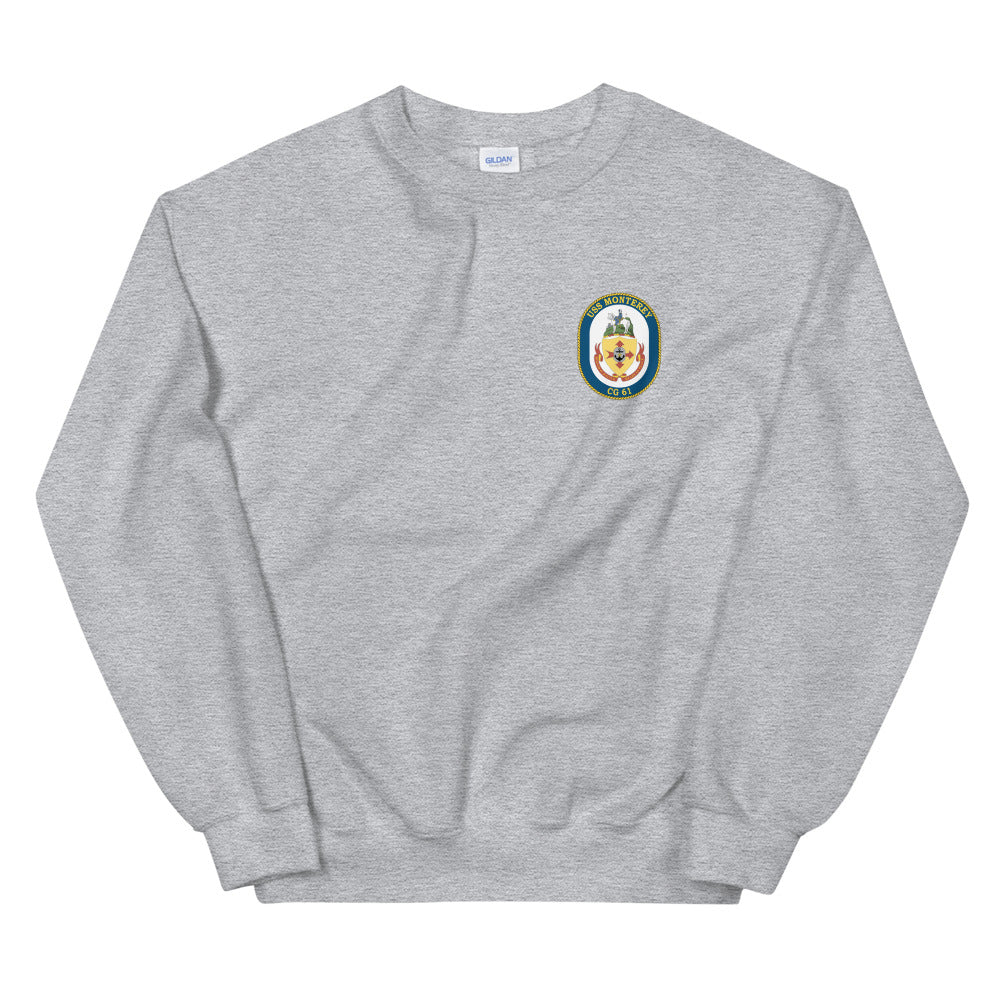 USS Monterey (CG-61) Ship's Crest Sweatshirt
