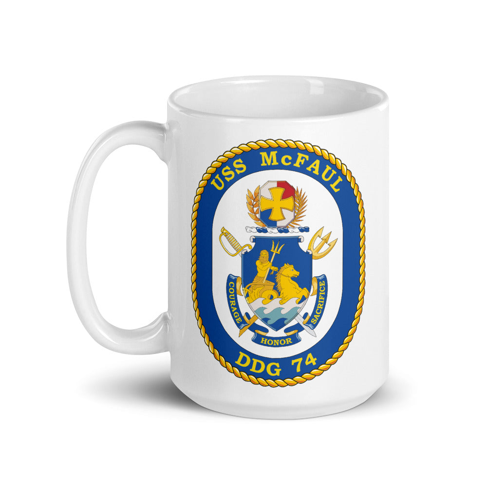 USS McFaul (DDG-74) Ship's Crest Mug
