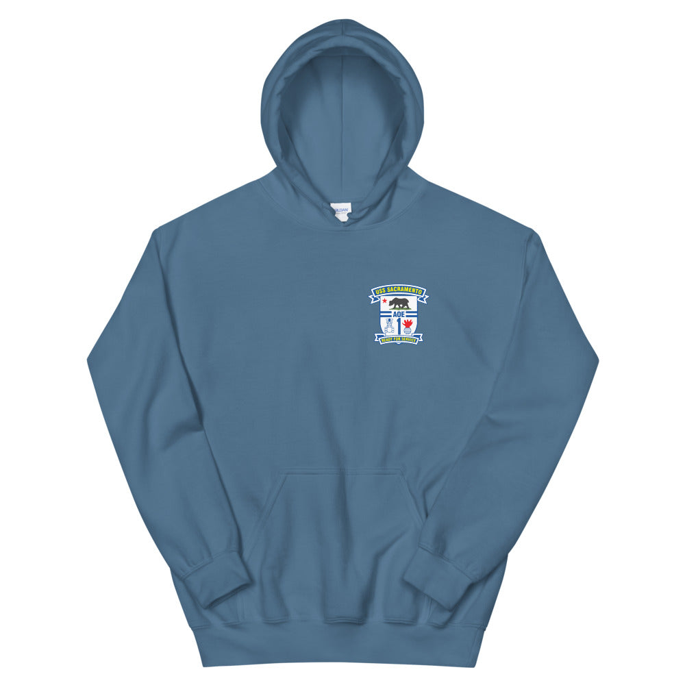 USS Sacramento (AOE-1) Ship's Crest Hoodie