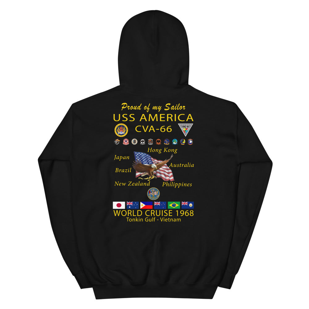 USS America (CVA-66) 1968 Cruise Hoodie - FAMILY