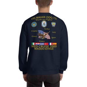 USS Mahan (DDG-72) 2000 Cruise Sweatshirt