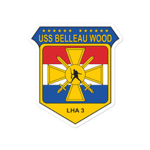 Load image into Gallery viewer, USS Belleau Wood (LHA-3) Ship&#39;s Crest Vinyl Sticker