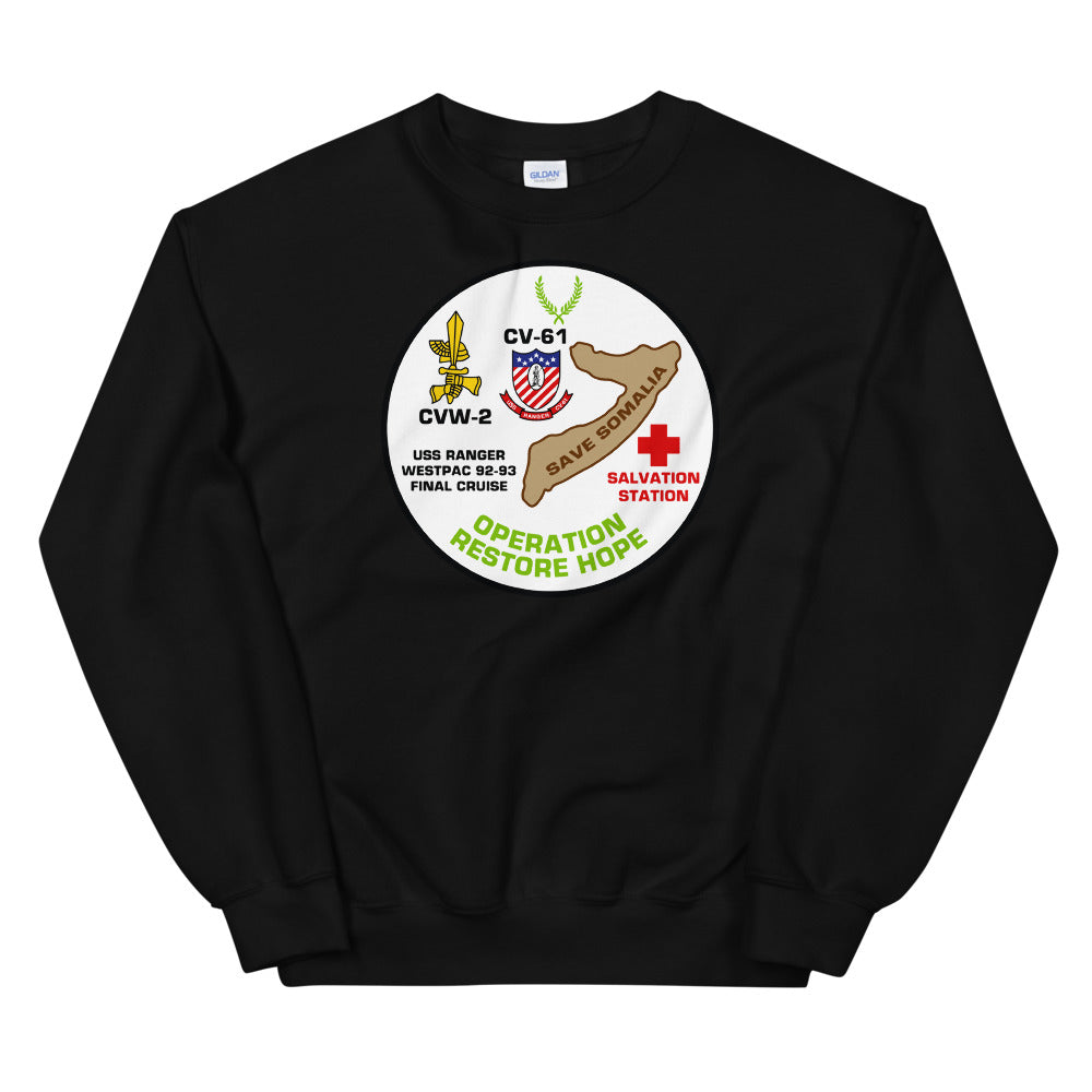 USS Ranger (CV-61) Operation Restore Hope '92-'93 Sweatshirt