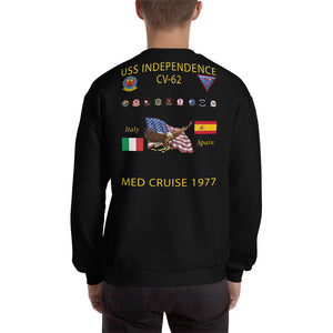 USS Independence (CV-62) 1977 Cruise Sweatshirt