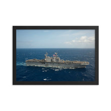 Load image into Gallery viewer, USS Peleliu (LHA-5) Framed Ship Photo