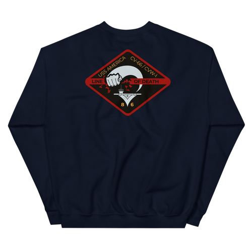 USS America (CV-66) '86 Line of Death - Special Edition Sweatshirt