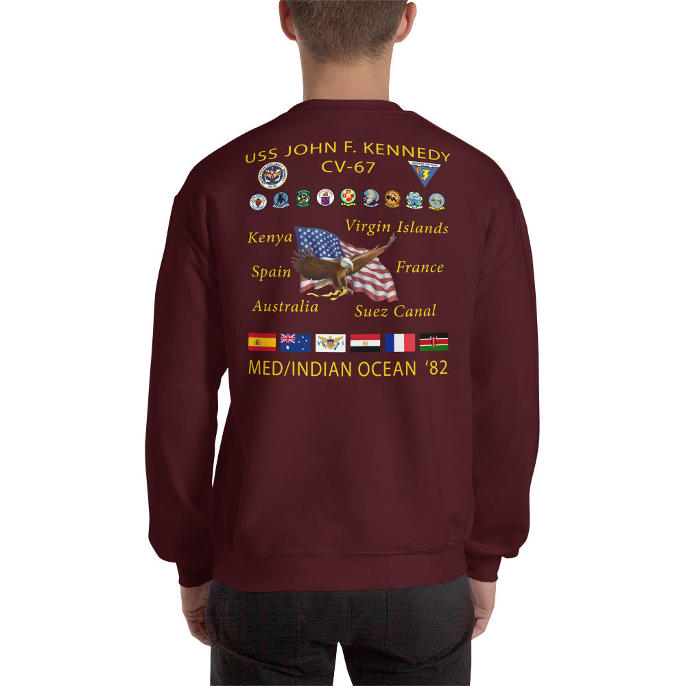USS John F. Kennedy (CV-67) 1982 Cruise Sweatshirt