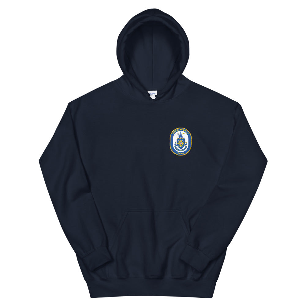 USS Wisconsin (BB-64) Ship's Crest Hoodie