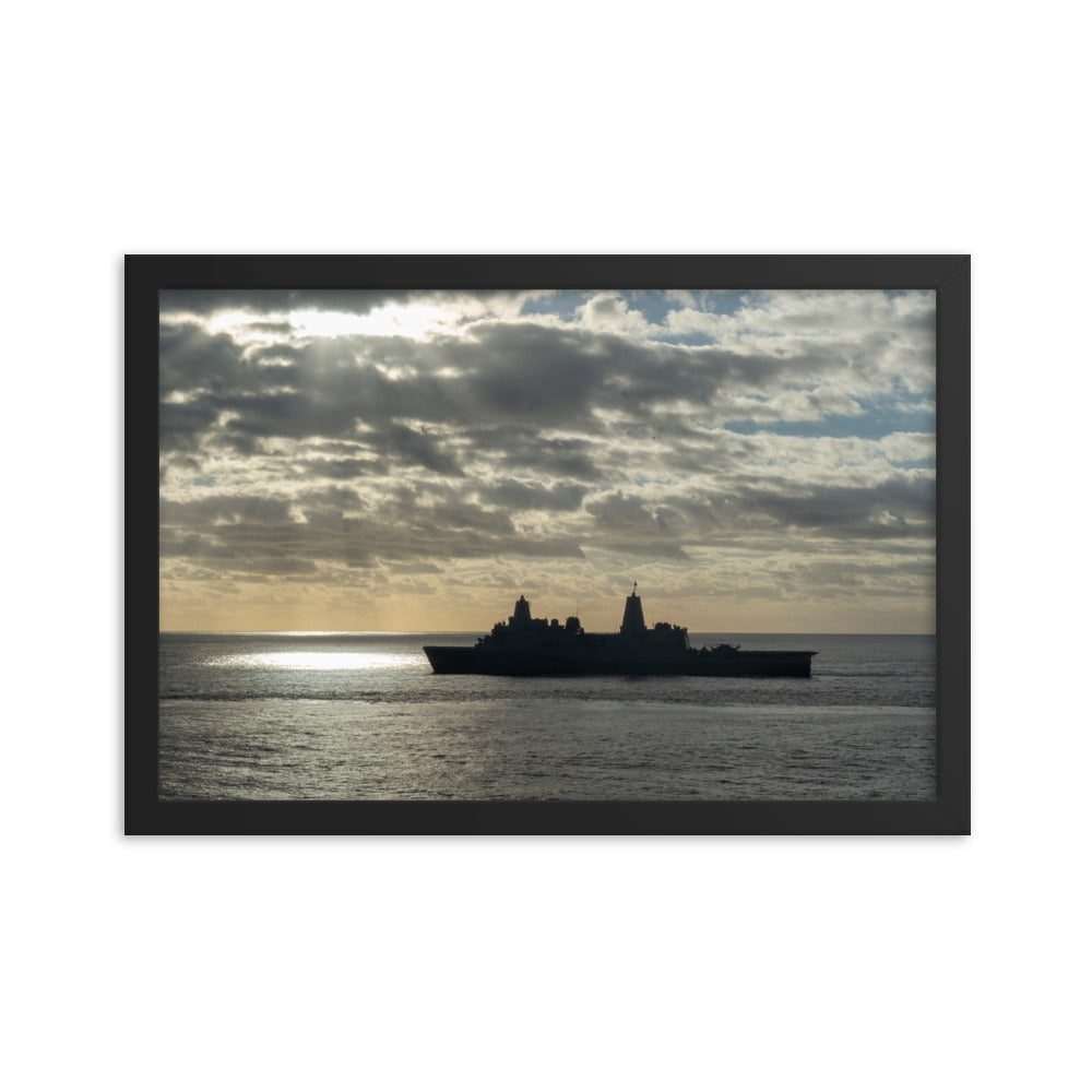 USS Arlington (LPD-24) Framed Ship Photo