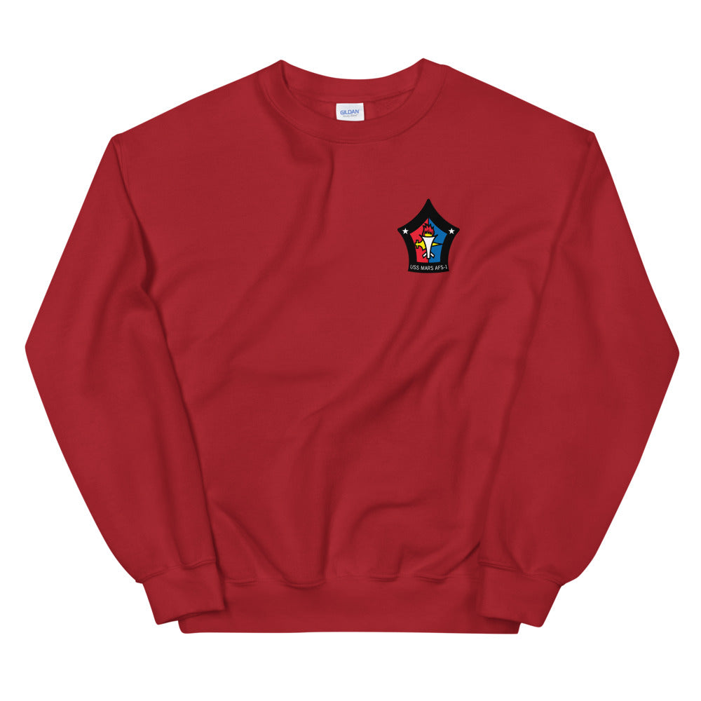 USS Mars (AFS-1) Ship's Crest Sweatshirt
