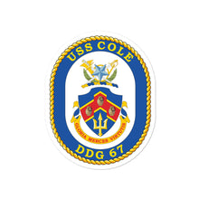 Load image into Gallery viewer, USS Cole (DDG-67) Ship&#39;s Crest Vinyl Sticker