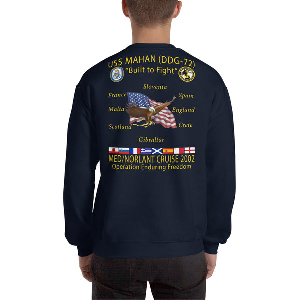 USS Mahan (DDG-72) 2002 Cruise Sweatshirt