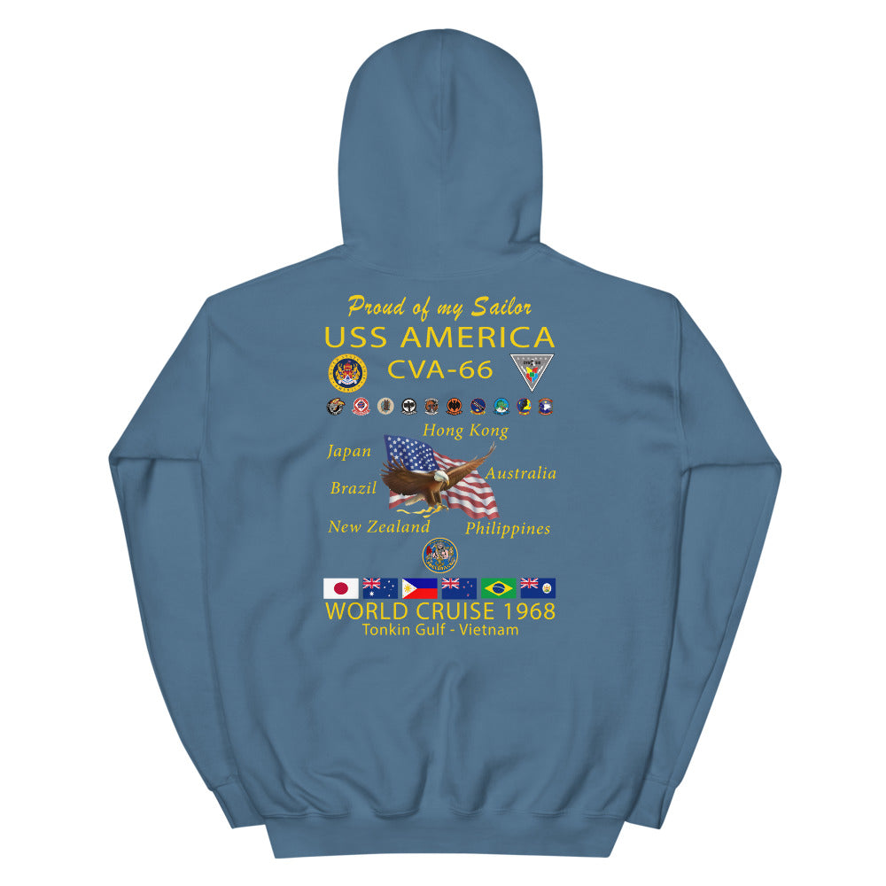 USS America (CVA-66) 1968 Cruise Hoodie - FAMILY