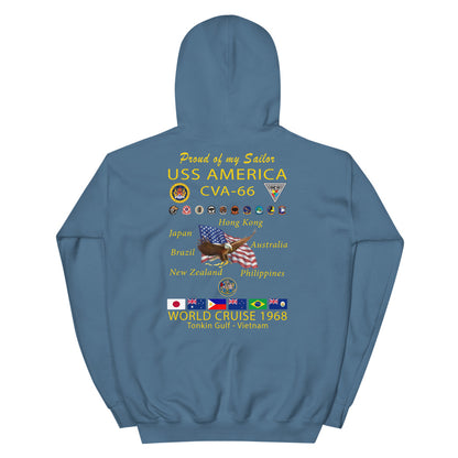 USS America (CVA-66) 1968 Cruise Hoodie - FAMILY