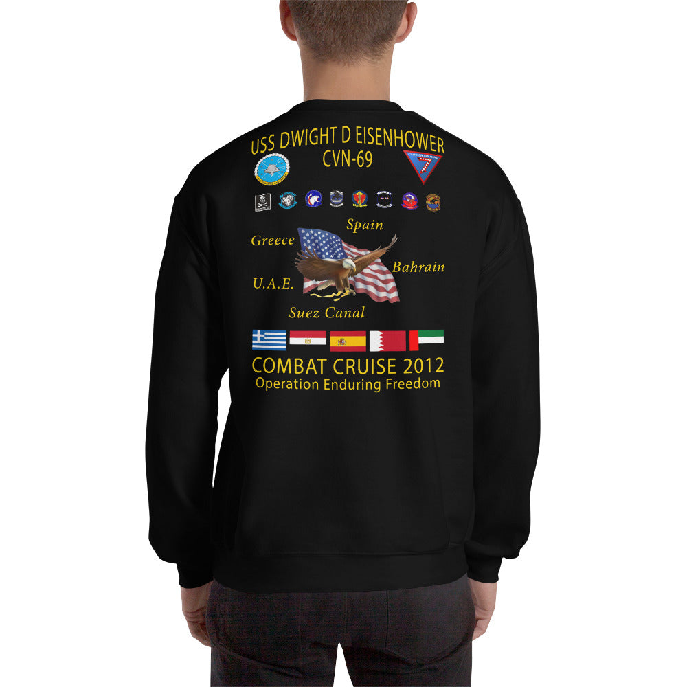 USS Dwight D. Eisenhower (CVN-69) 2012 Cruise Sweatshirt