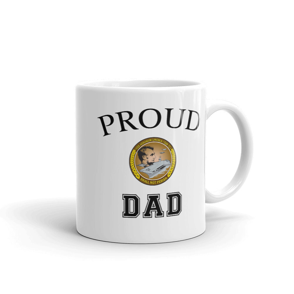 Proud USS Abraham Lincoln Dad Mug
