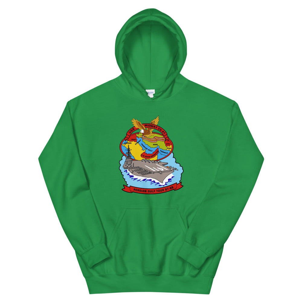 USS Midway (CV-41) Persian Gulf Tour 1987-88 Hoodie